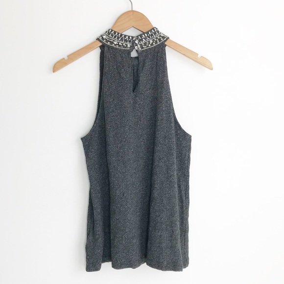 ANTHROPOLOGIE Vanessa Virginia Jeweled Halter Top - Picture 6 of 8